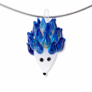 Hedgehog Necklace — Blueberry