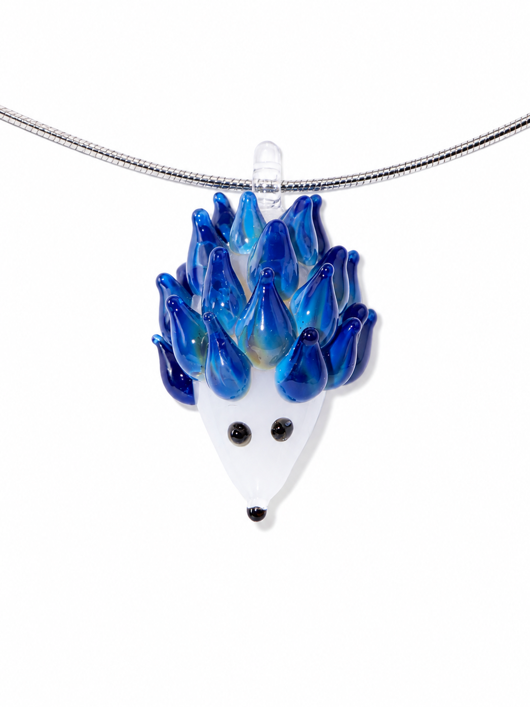Hedgehog Necklace — Blueberry