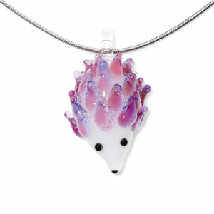 Hedgehog Necklace — Lavender Blush