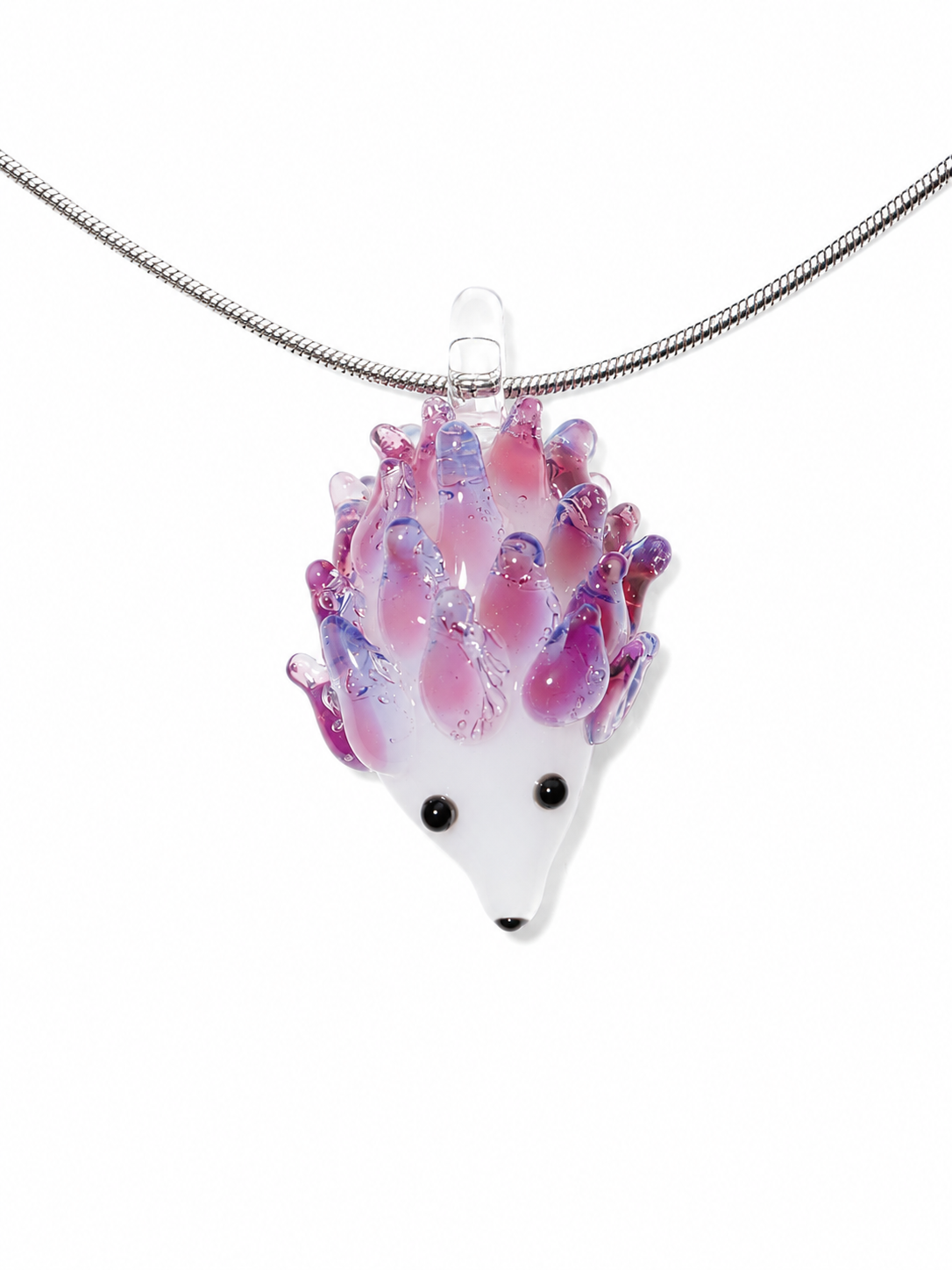 Hedgehog Necklace — Lavender Blush
