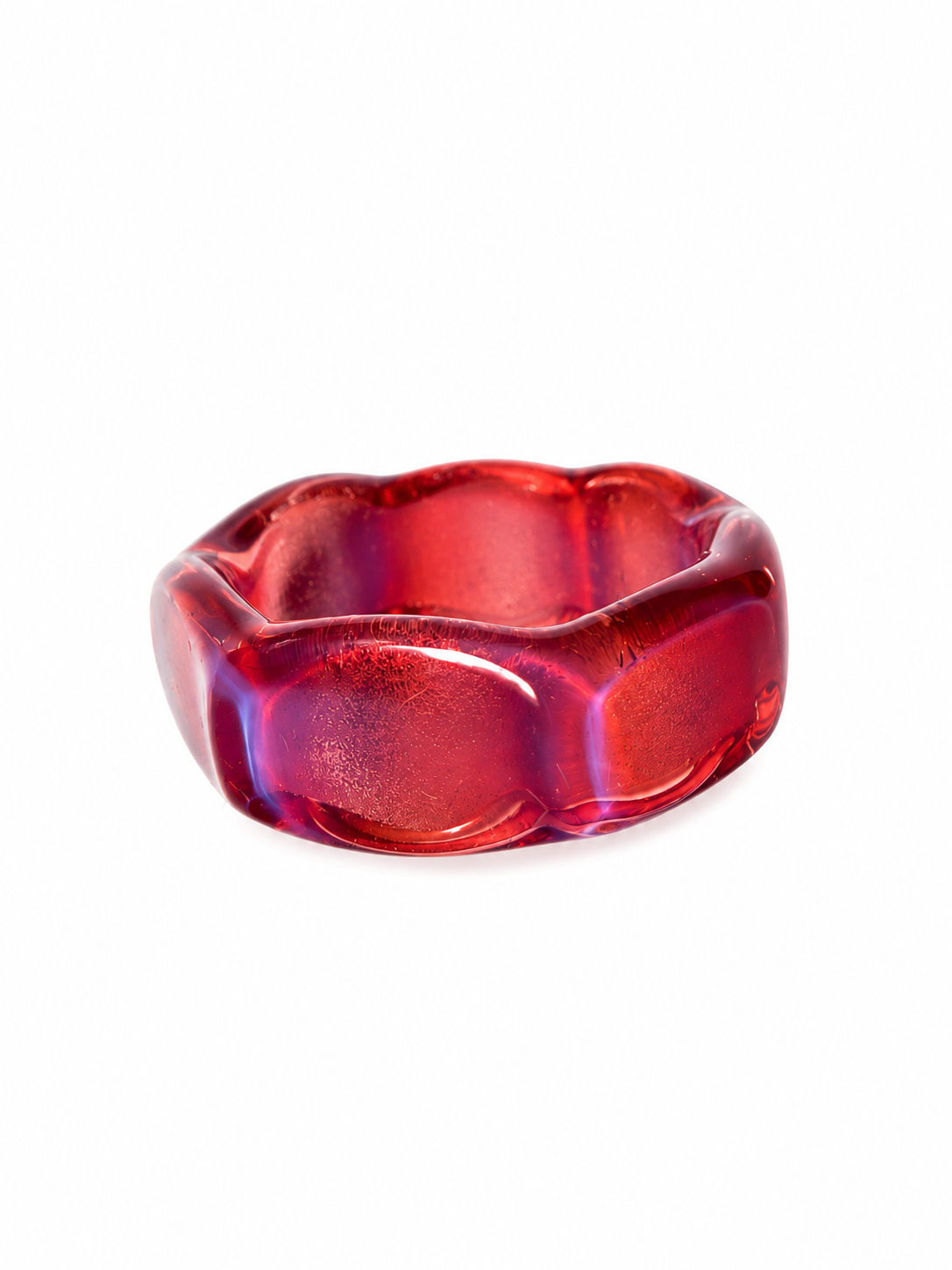 Bolt Ring — Molten Ruby